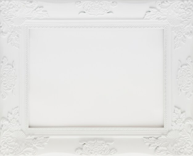 White minimalist frame with empty space