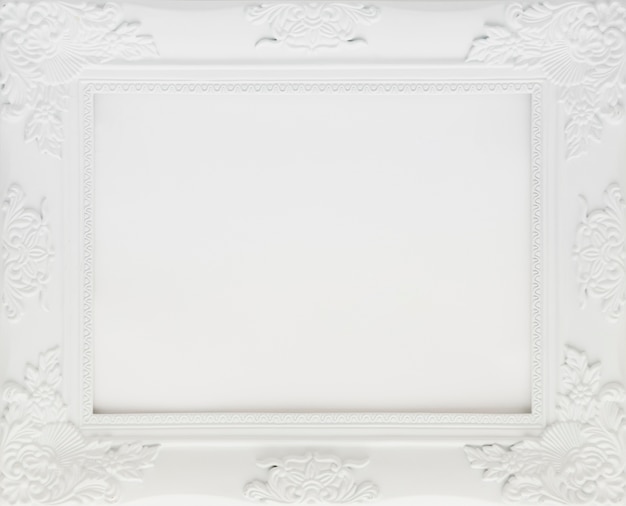 White minimalist frame with empty space