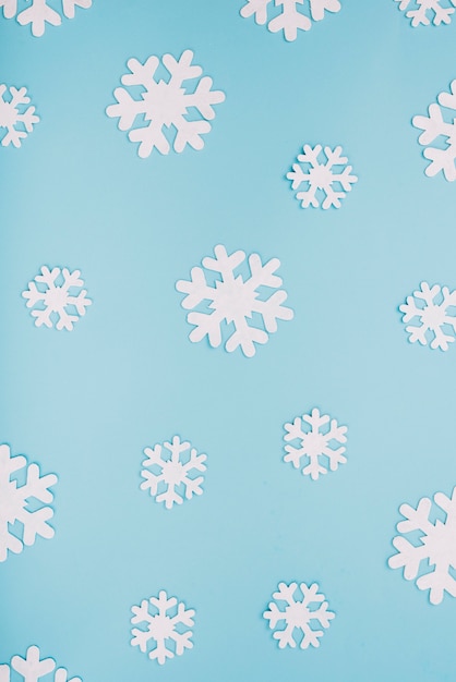 White paper snowflakes