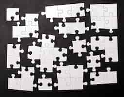 Free photo white puzzle