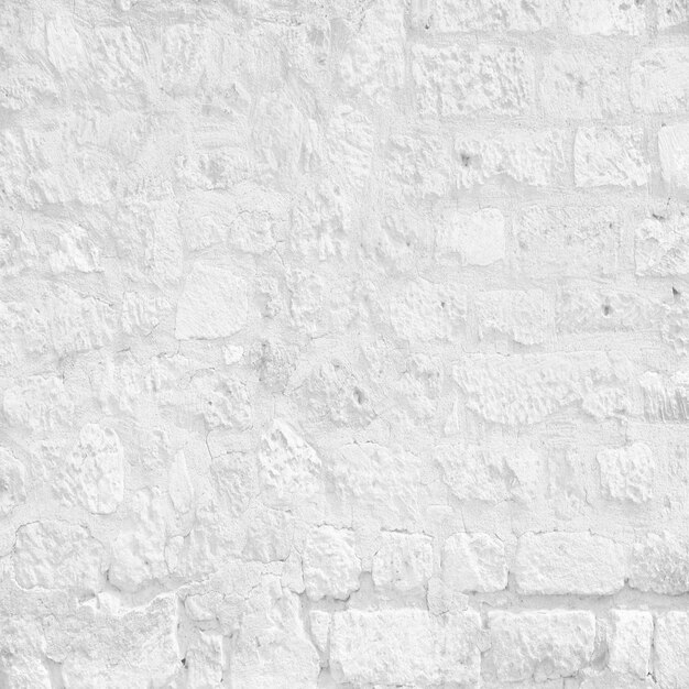 White rough brick wall