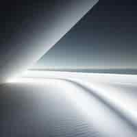 Free photo a white sand dune with a light at the bottom of it.