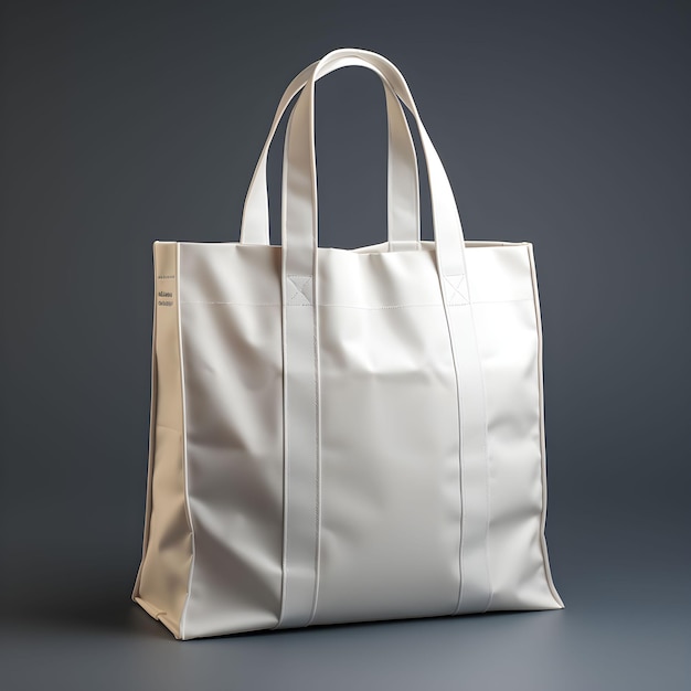 White simply straight eco bag
