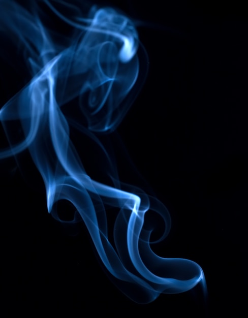 Free photo white smoke collection on black background