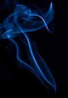 Free photo white smoke collection on black background