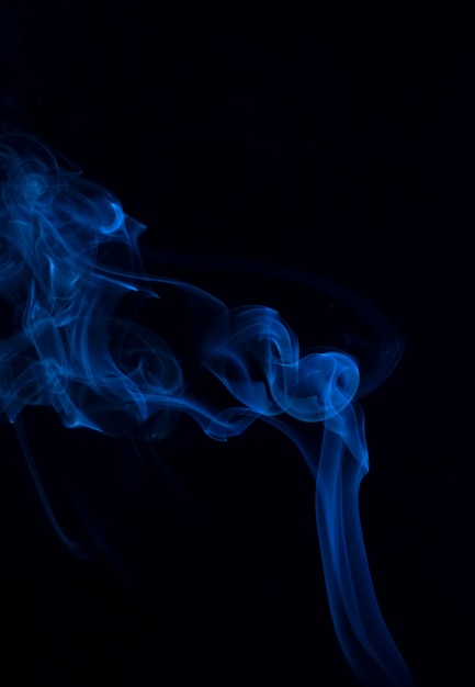 Free photo white smoke collection on black background