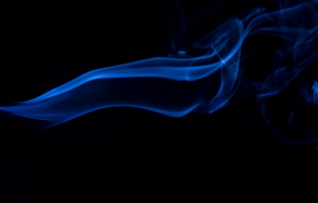 Free photo white smoke collection on black background