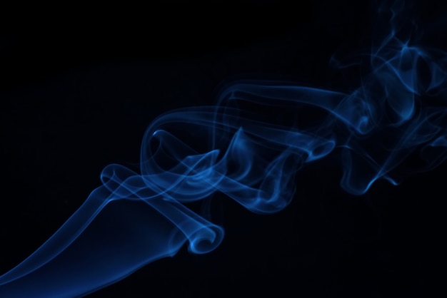 Free photo white smoke collection on black background