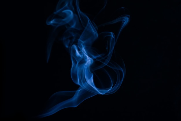 Free photo white smoke collection on black background