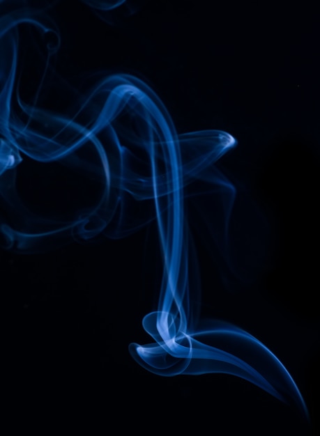 Free photo white smoke collection on black background