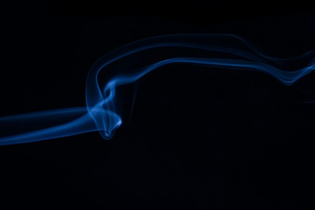 White smoke collection on black background