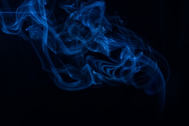 Free photo white smoke collection on black background