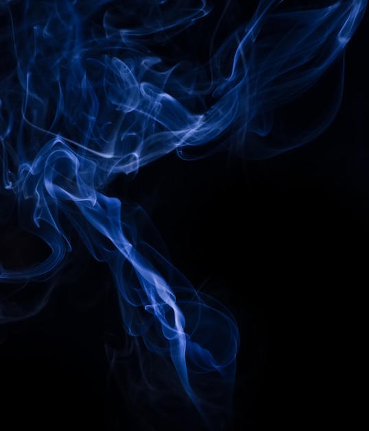 Free photo white smoke collection on black background