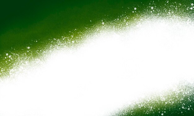 white splash in green background