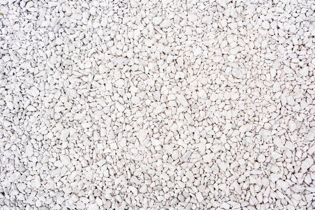 White stone gravel texture and background