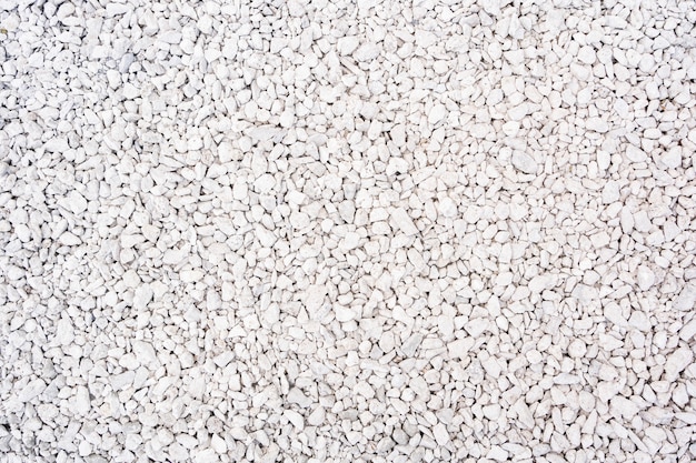 White stone gravel texture and background