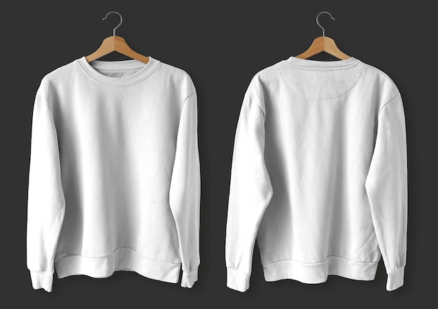 White Sweater Front and Back