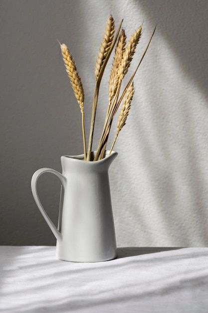 White table for a delicious meal arrangement