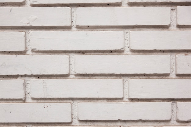 Free photo white texture of bricks