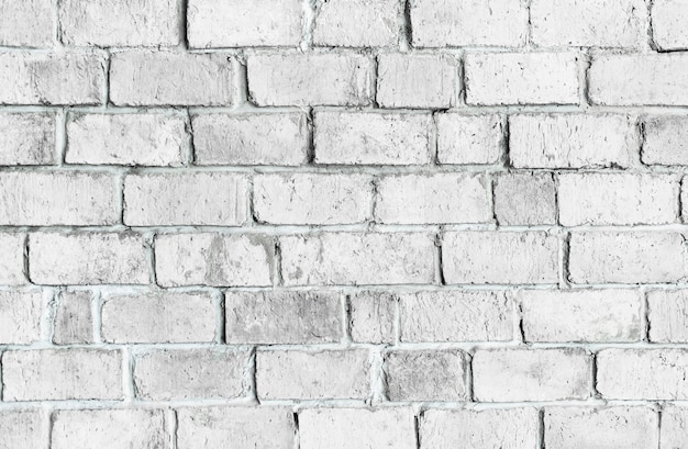 White textured brick wall background