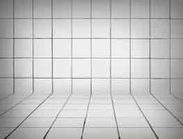 Free photo white tiled background