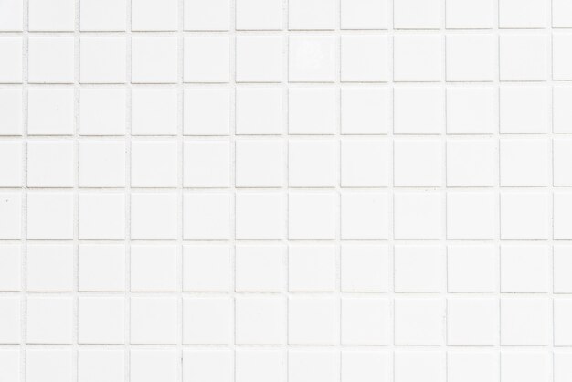 White tiles wall