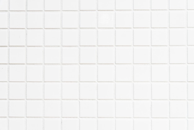 White tiles wall