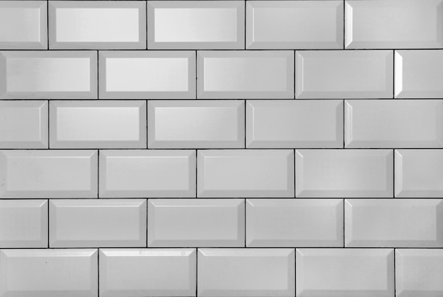 White vintage brick wall