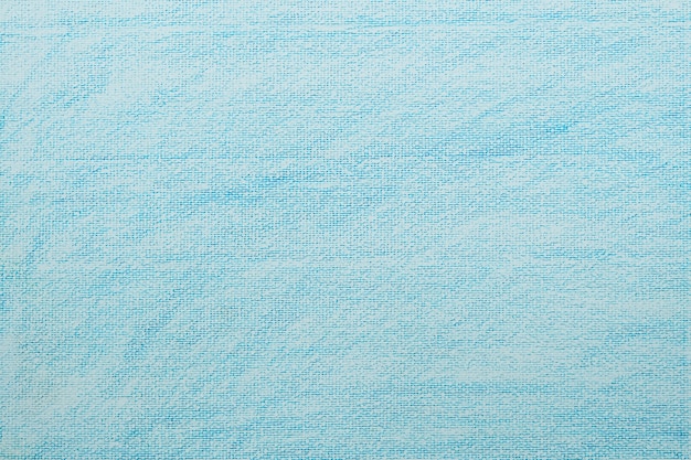 White watercolor paper with blue crayon coloring texture background