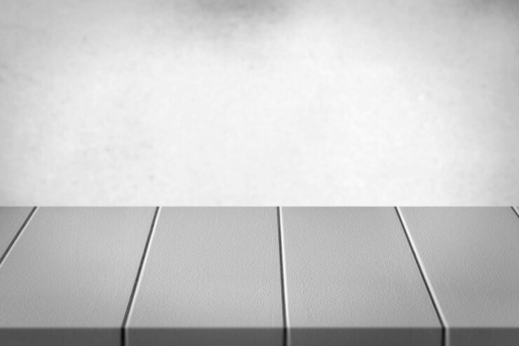 Free Photo white wood table