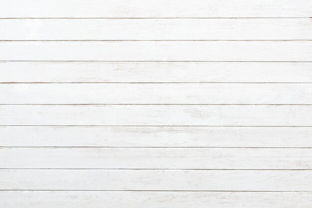 White wooden wall background