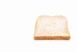 Free photo whole wheat bread on white