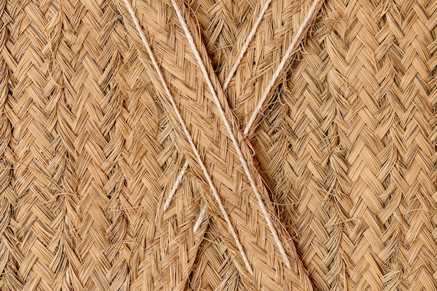 Wicker texture background yellow