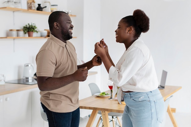 Wife and husband loving each other