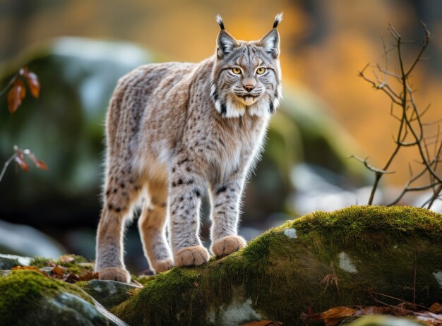 Foto gratuita bobcat selvatico in natura