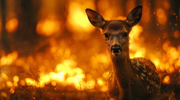 Foto gratuita cervi selvatici in natura