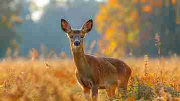 Foto gratuita cervi selvatici in natura