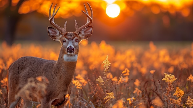 Free photo wild deer in nature