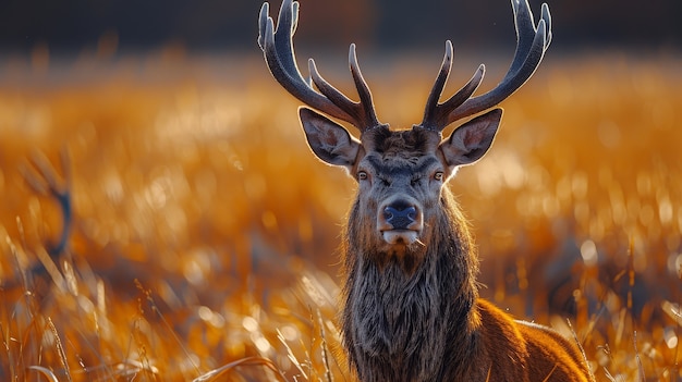 Free photo wild deer in nature