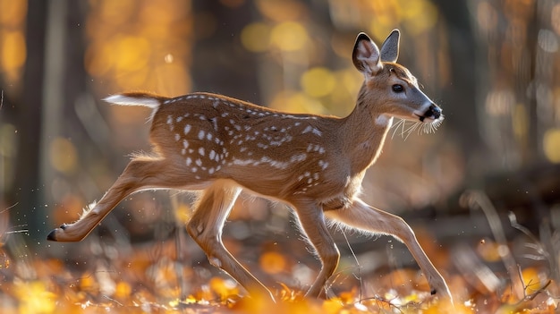 Wild deer in nature