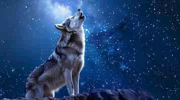 Бесплатное фото Дикий волк в природе