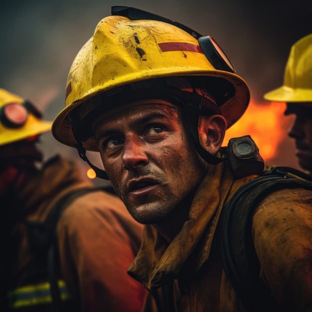 Foto gratuita incendi forestali e le loro conseguenze sulla natura