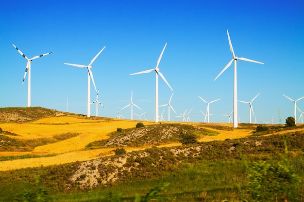 農地での風力発電所