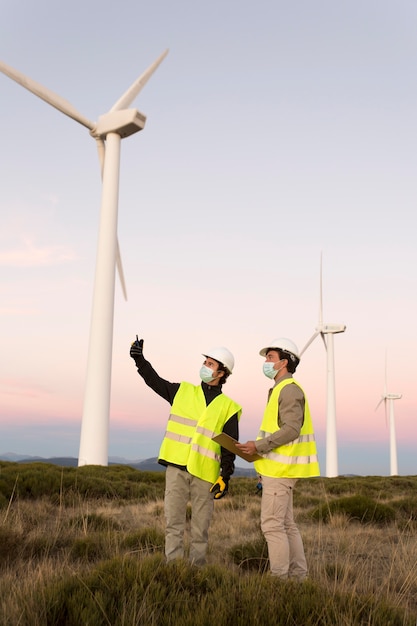 Wind farms fields