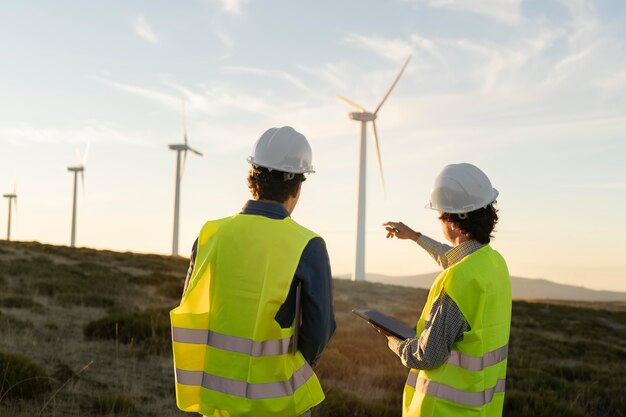 Wind farms fields