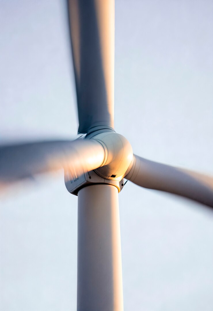 Free Photo wind turbine close-up