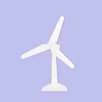 Free photo wind turbine paper environment hand craft element