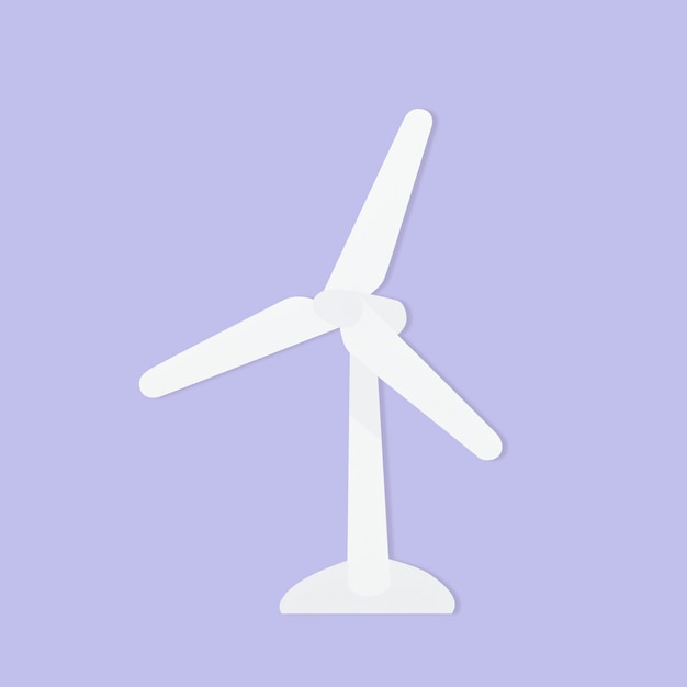 Wind turbine paper environment hand craft element