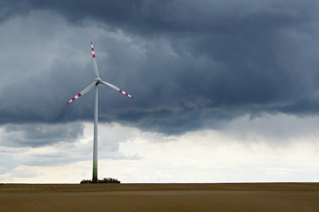 Windmill in a field