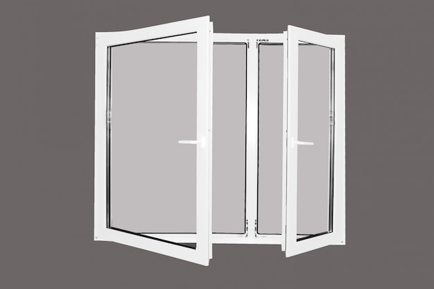 Window frame with grey background